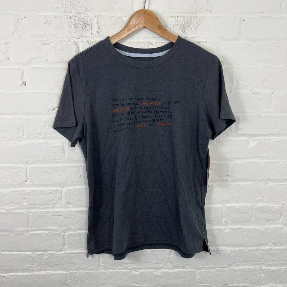 REI Women's Lightweight Crewneck T-Shirt Short Sleeve Gray Size Large